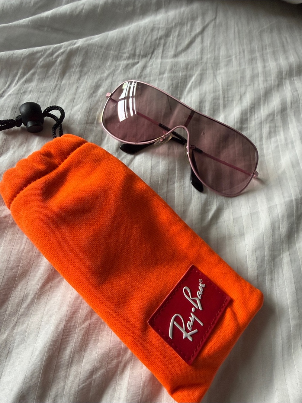 Ray-Ban Pink Shield Sunglasses – kids Oversized Visor
